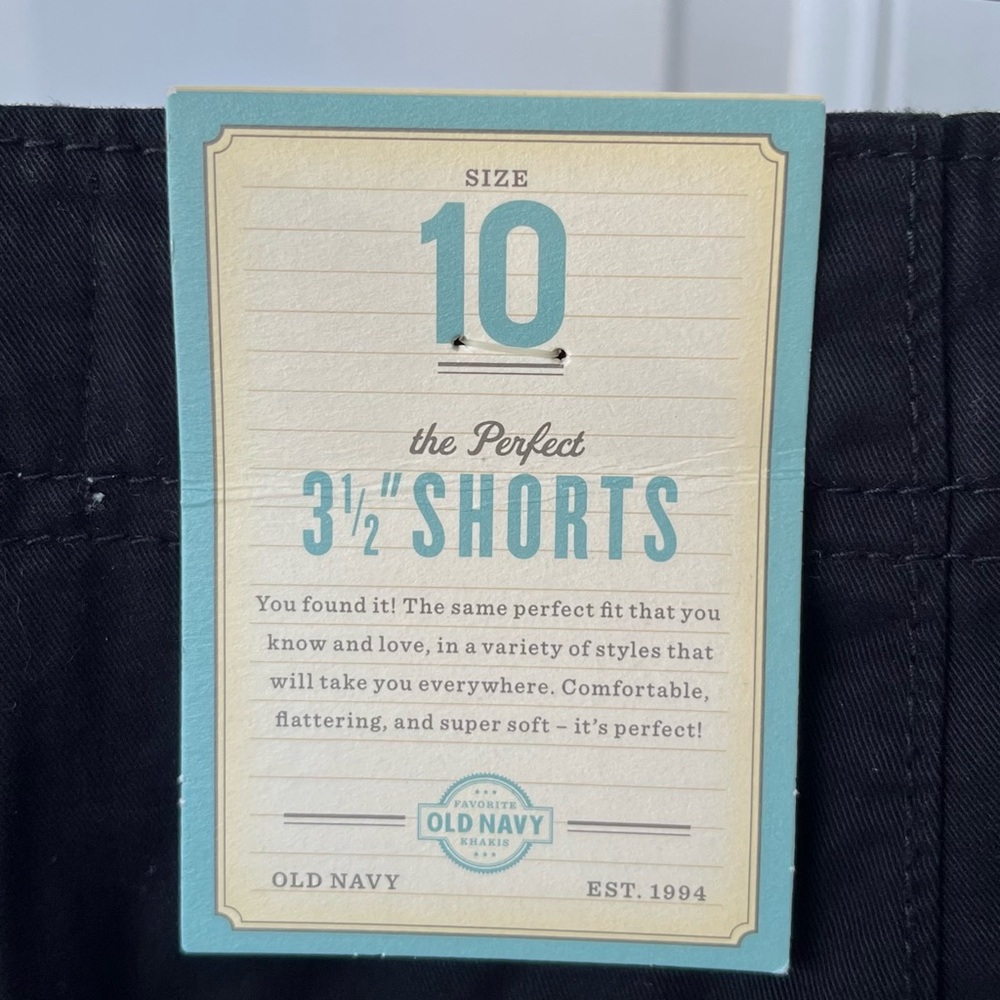 •Old Navy• NWT Perfect Shorts in Black - Size 12 - Picture 3 of 7